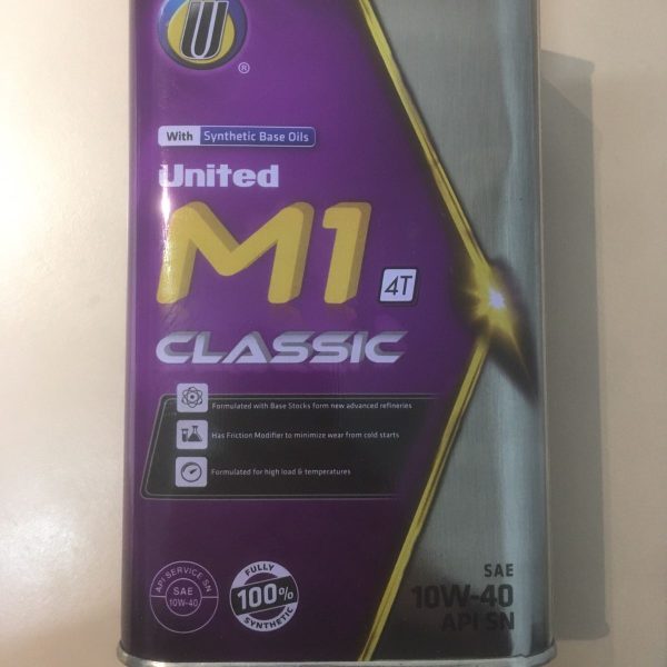 United Oil Масло моторное UNITED M1 Classic 4T 10W40 1л